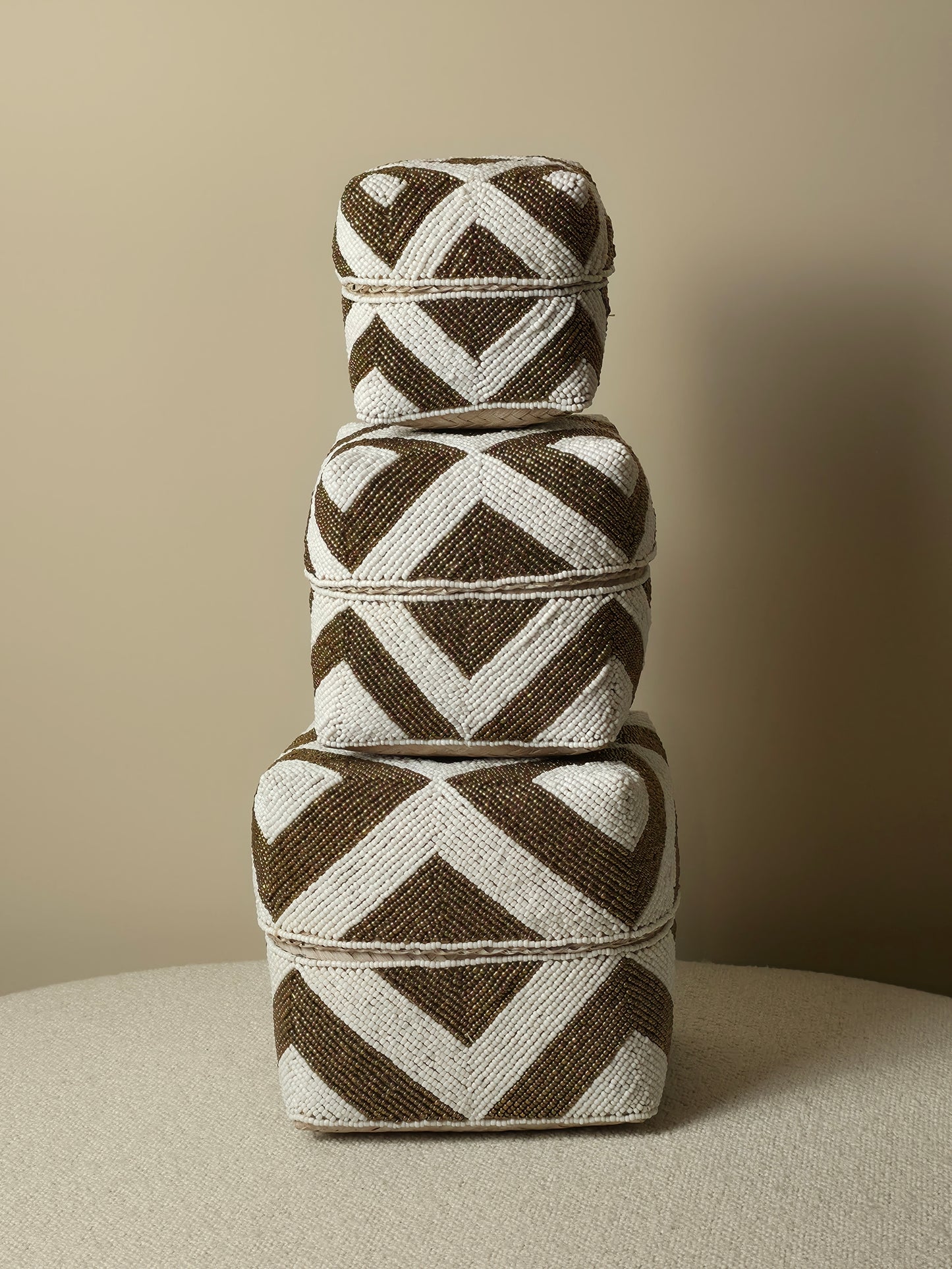 Balinese Offering Basket Set with Beads – Mily