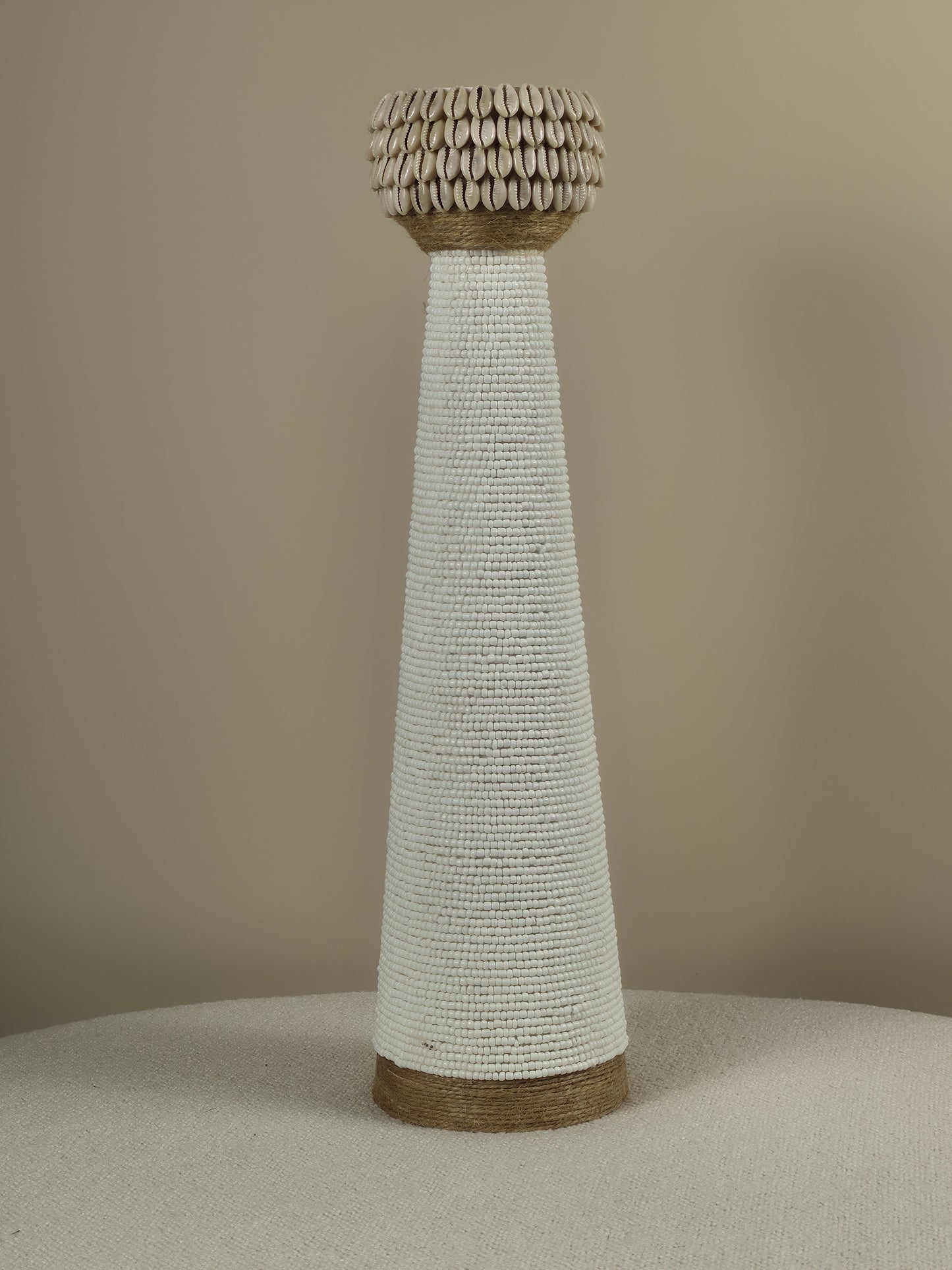 Schelpen- en Kralen Kandelaar - Ruby