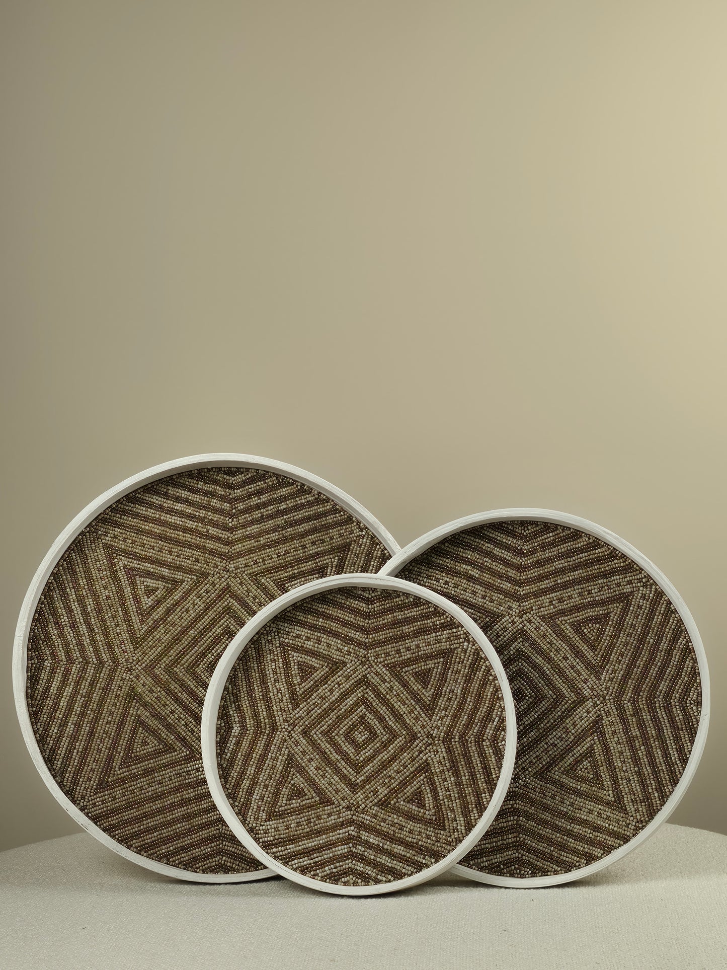 Decorative Beaded Tray - Elio