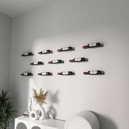 Wijnfleshouder Wand Staal