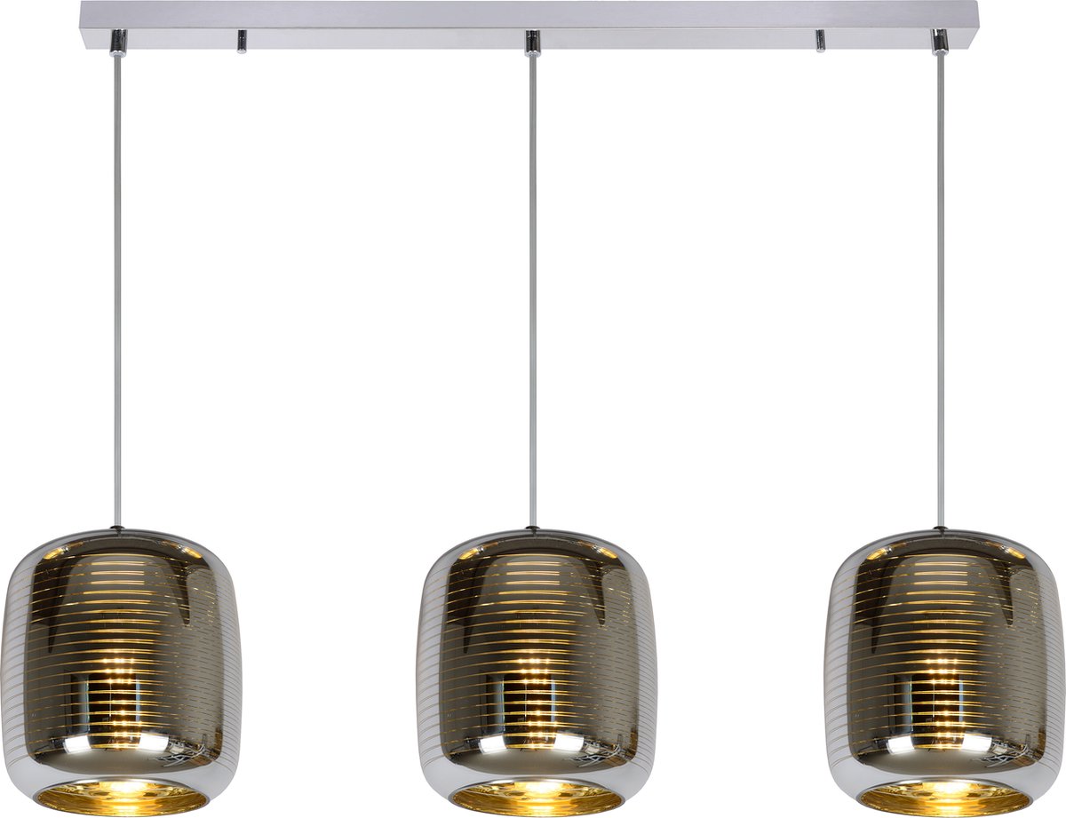 Lucide ERYN - Hanglamp - 3xE27 - Chroom