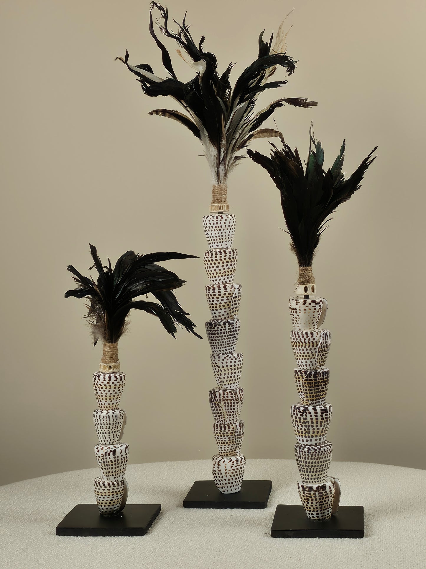 Decoratieve Schelpen Toren met Veren - Quinn