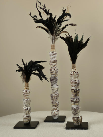 Decoratieve Schelpen Toren met Veren - Quinn