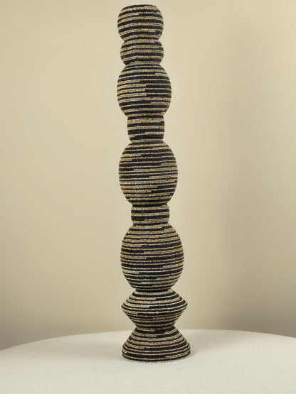 Decorative Bead Tower - Black