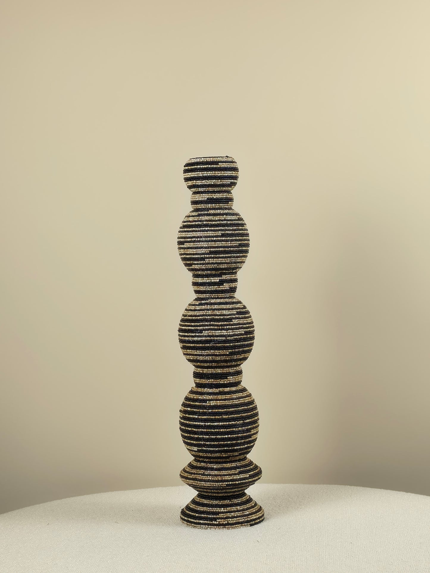Decorative Bead Tower - Black