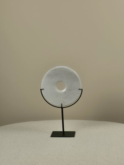 Marble Disc on Stand - Anna