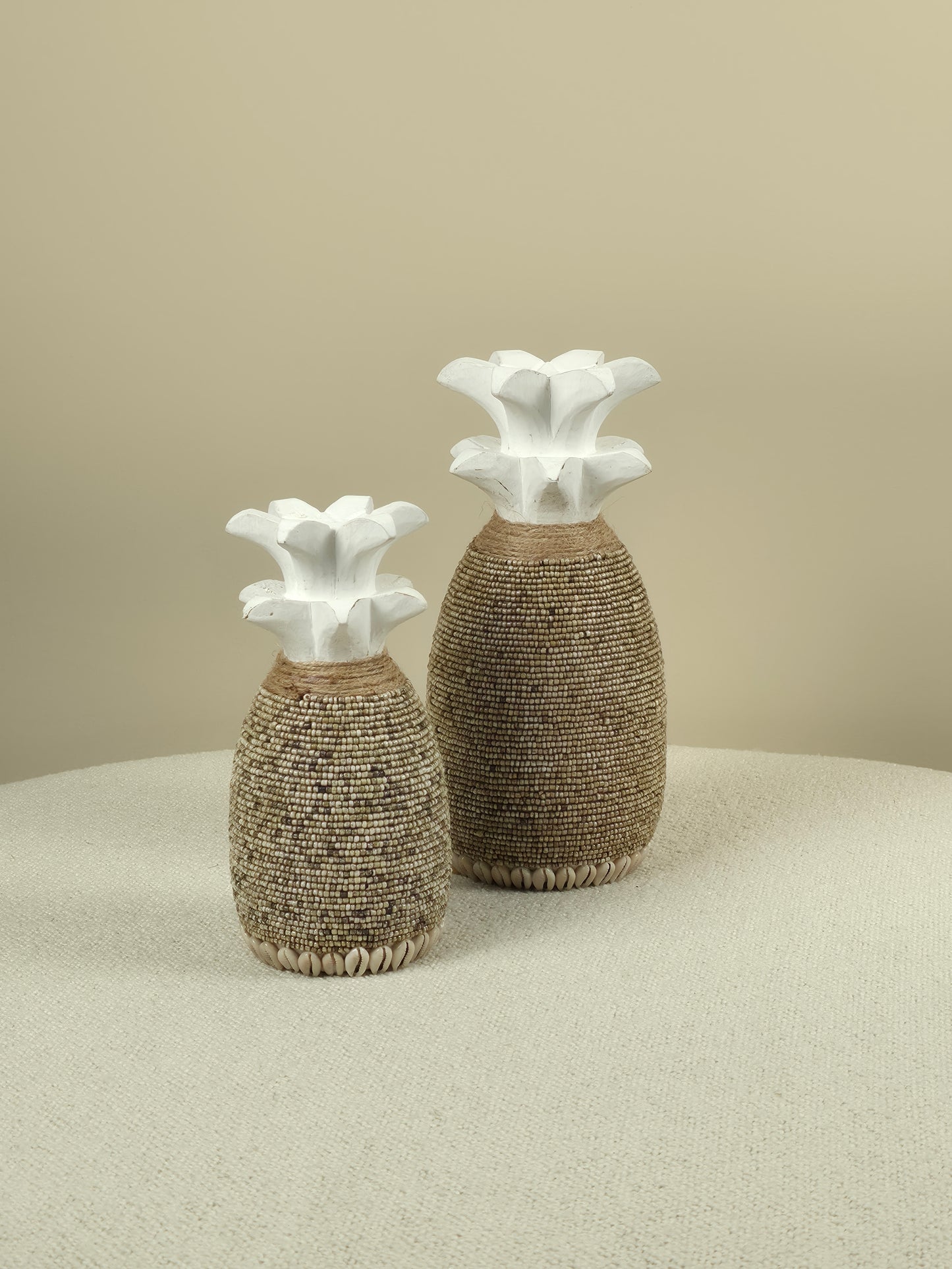 Ananas van Kralen – Beige