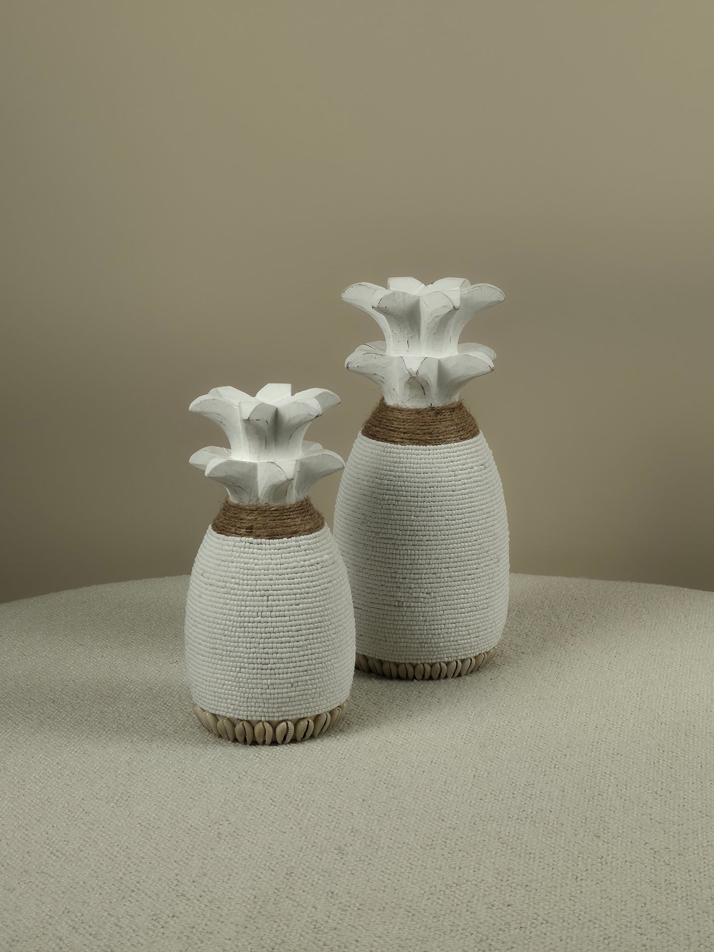 Ananas van Kralen – Wit