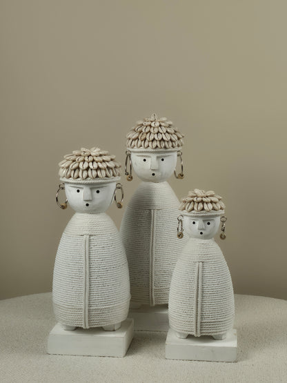 Decorative Pop Shells - Tula - White