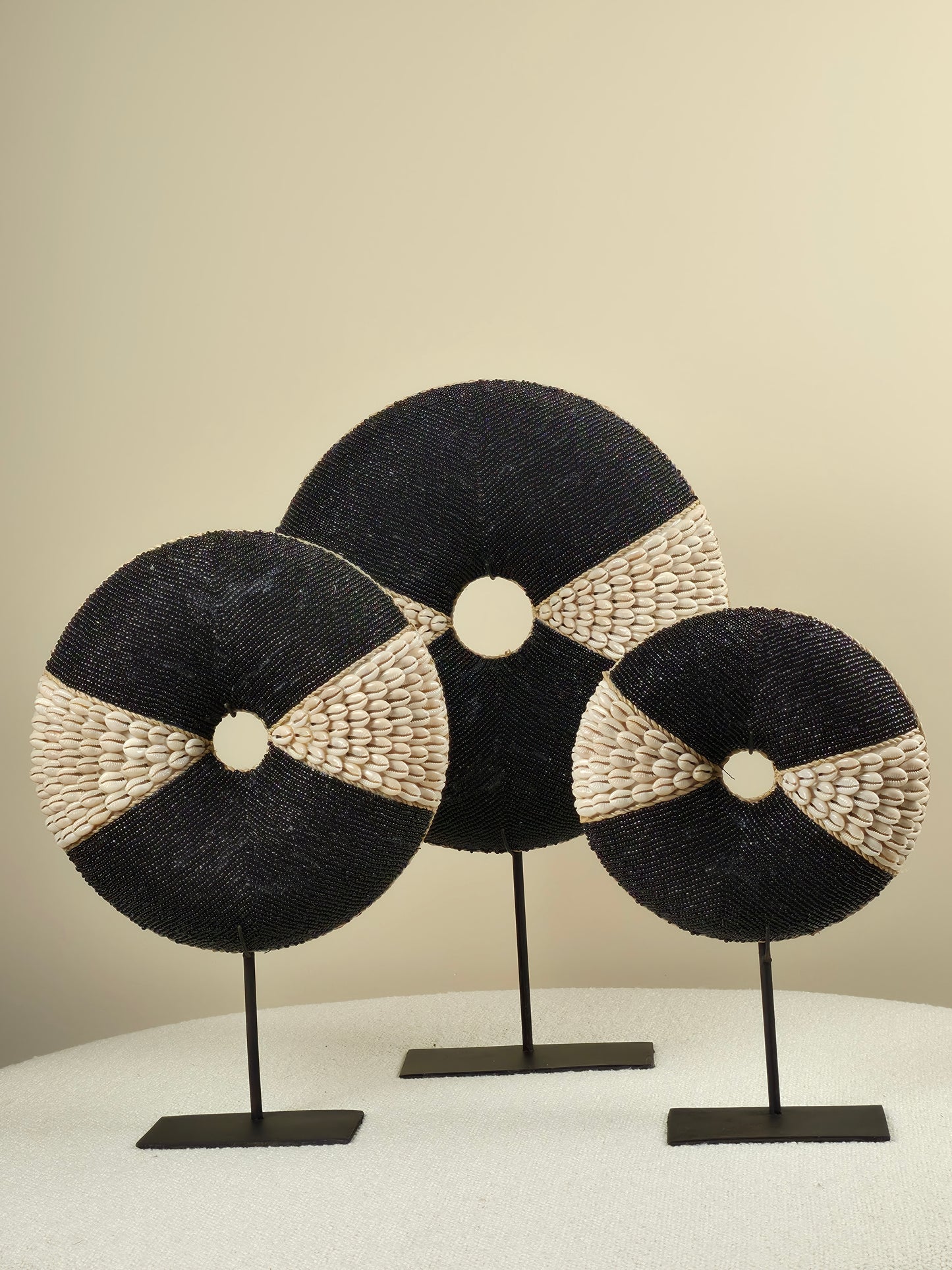 Shell and Bead Donut on Stand - Owen