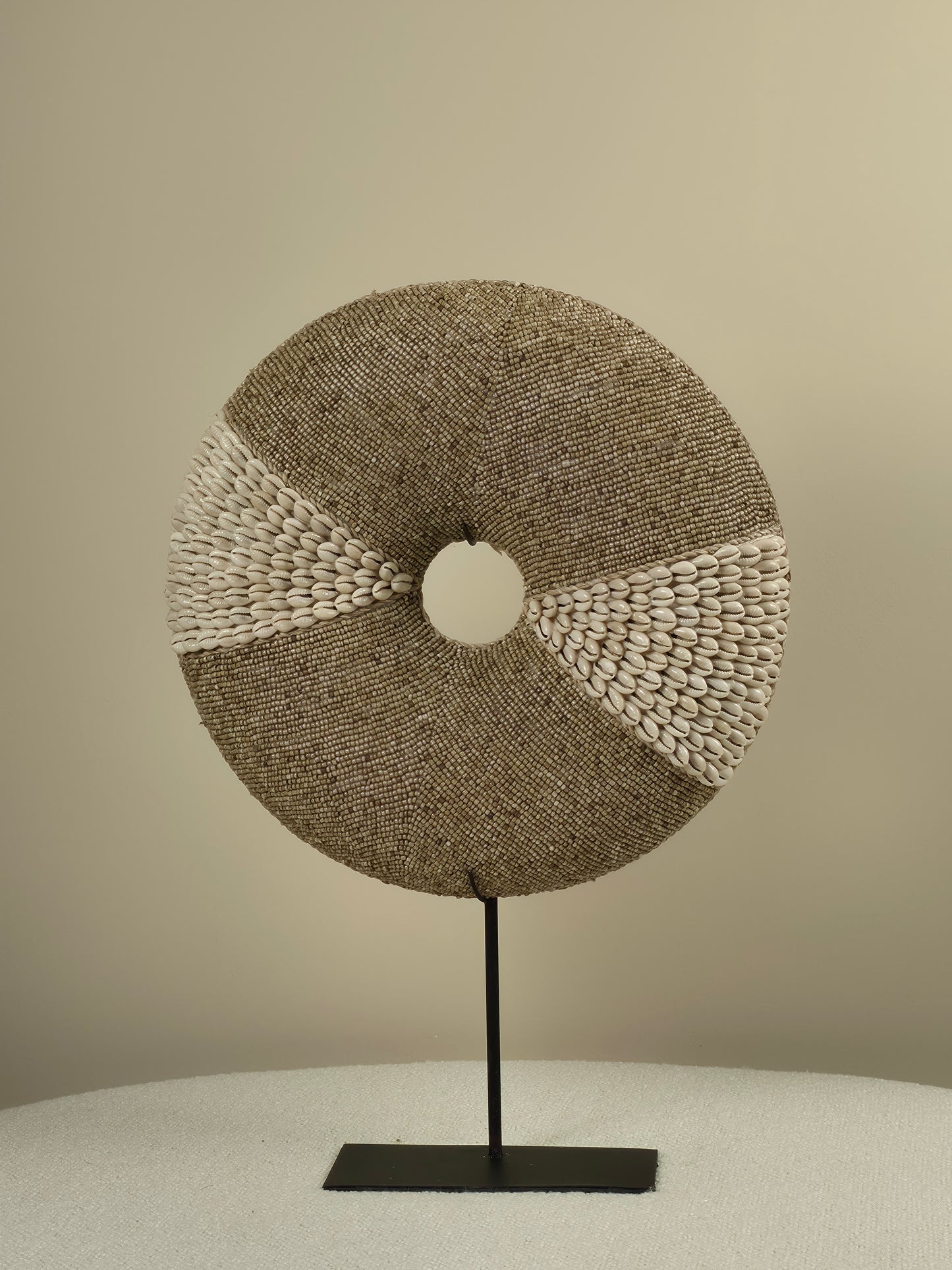 Shell and Bead Donut on Stand - Oki