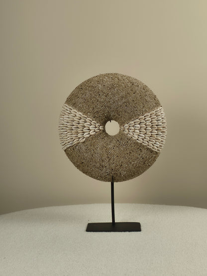 Shell and Bead Donut on Stand - Oki