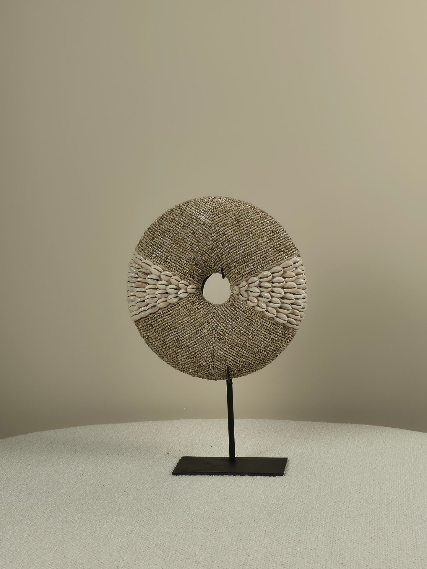 Shell and Bead Donut on Stand - Oki