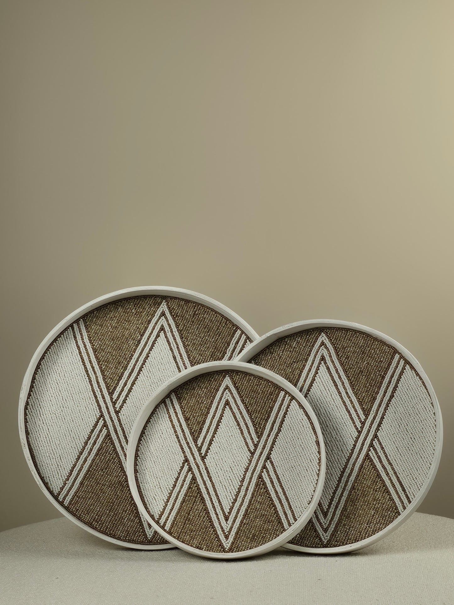 Decorative Beaded Tray - Enzo