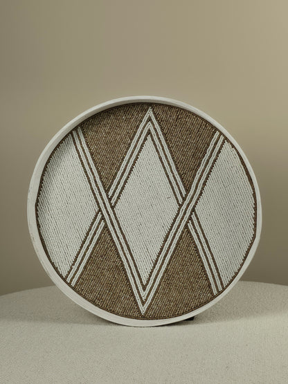 Decorative Beaded Tray - Enzo