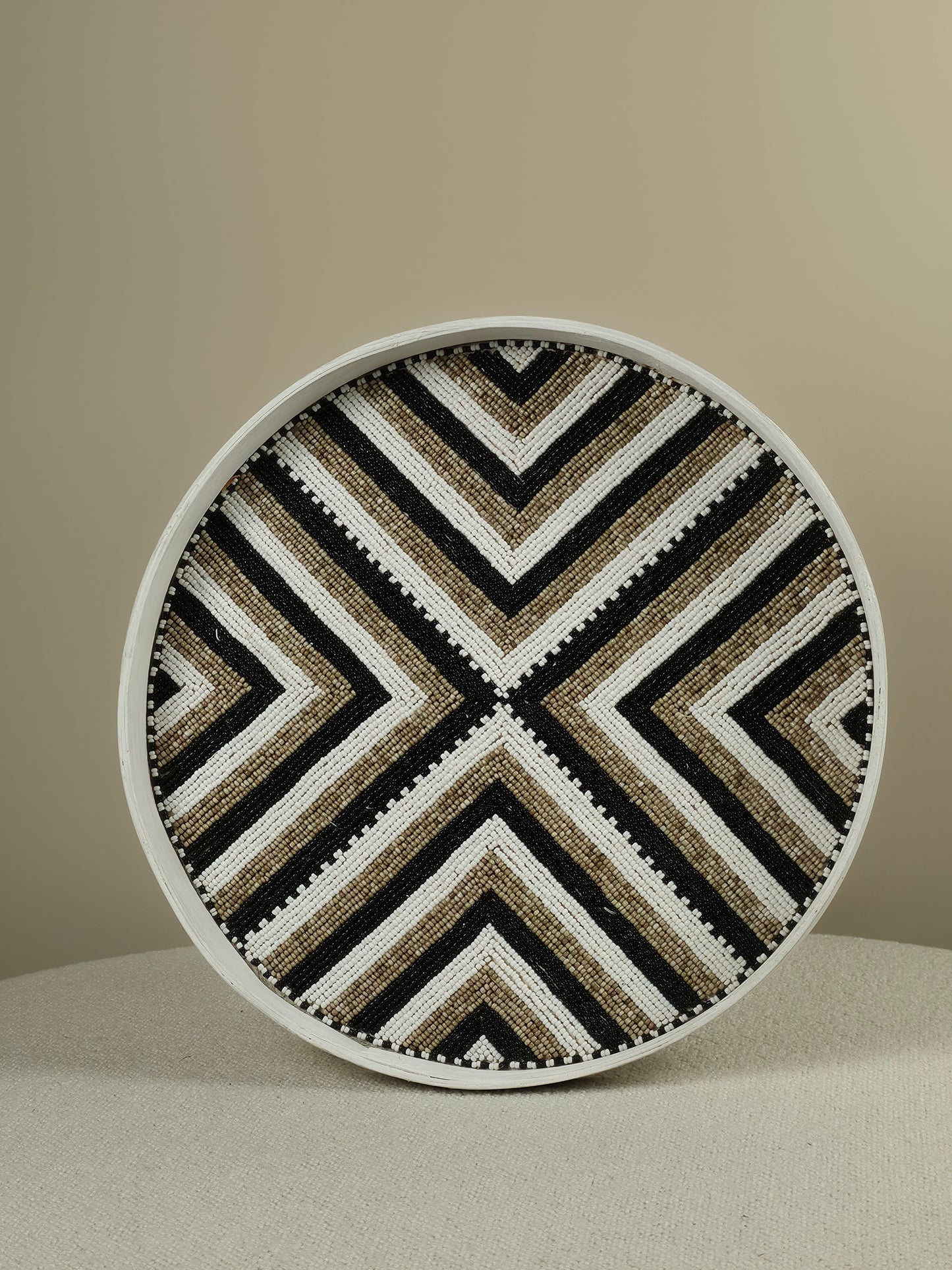 Decorative Beaded Tray - Paula