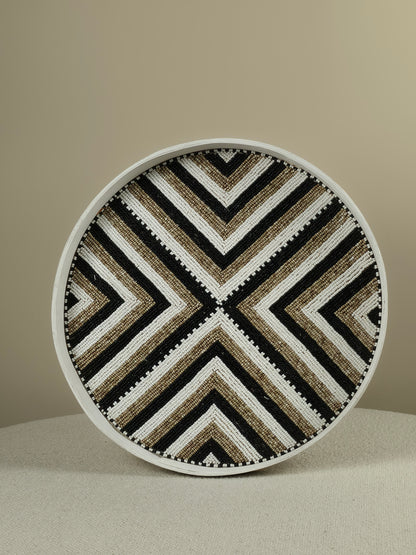 Decorative Beaded Tray - Paula