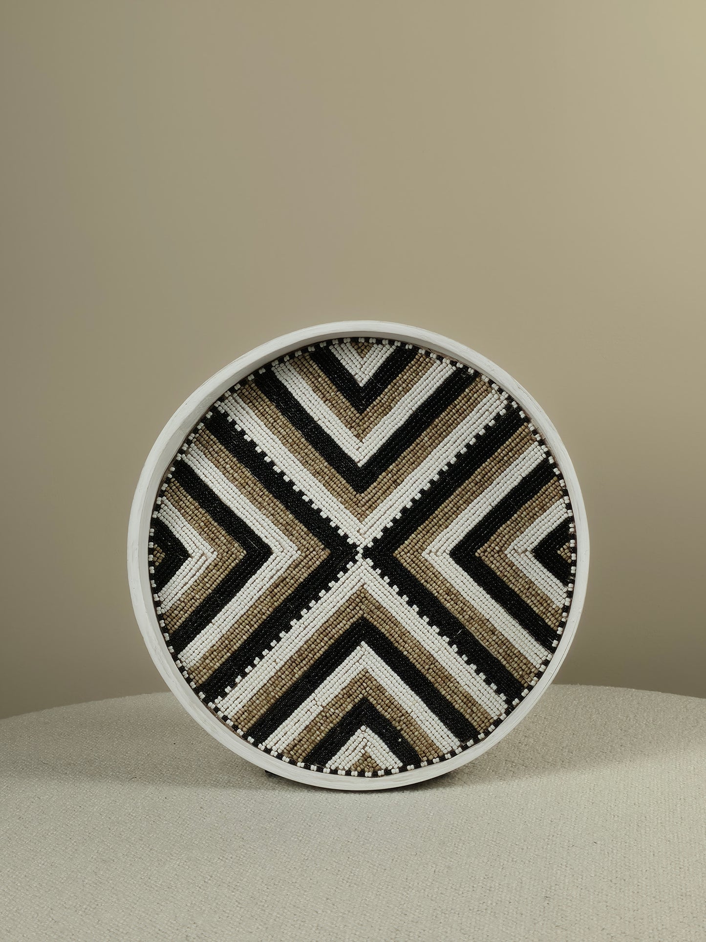 Decorative Beaded Tray - Paula
