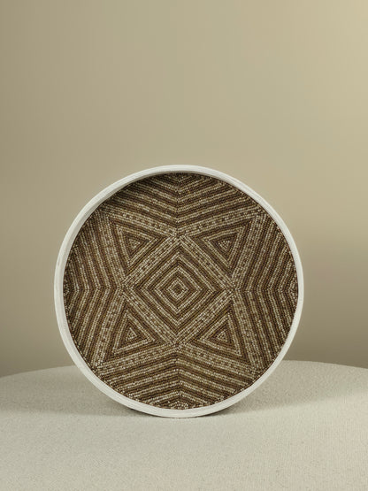 Decorative Beaded Tray - Elio