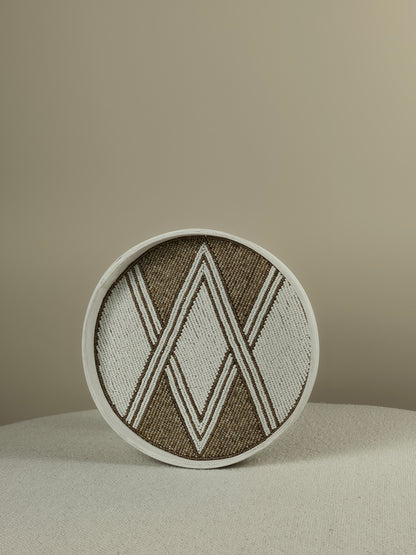 Decorative Beaded Tray - Enzo