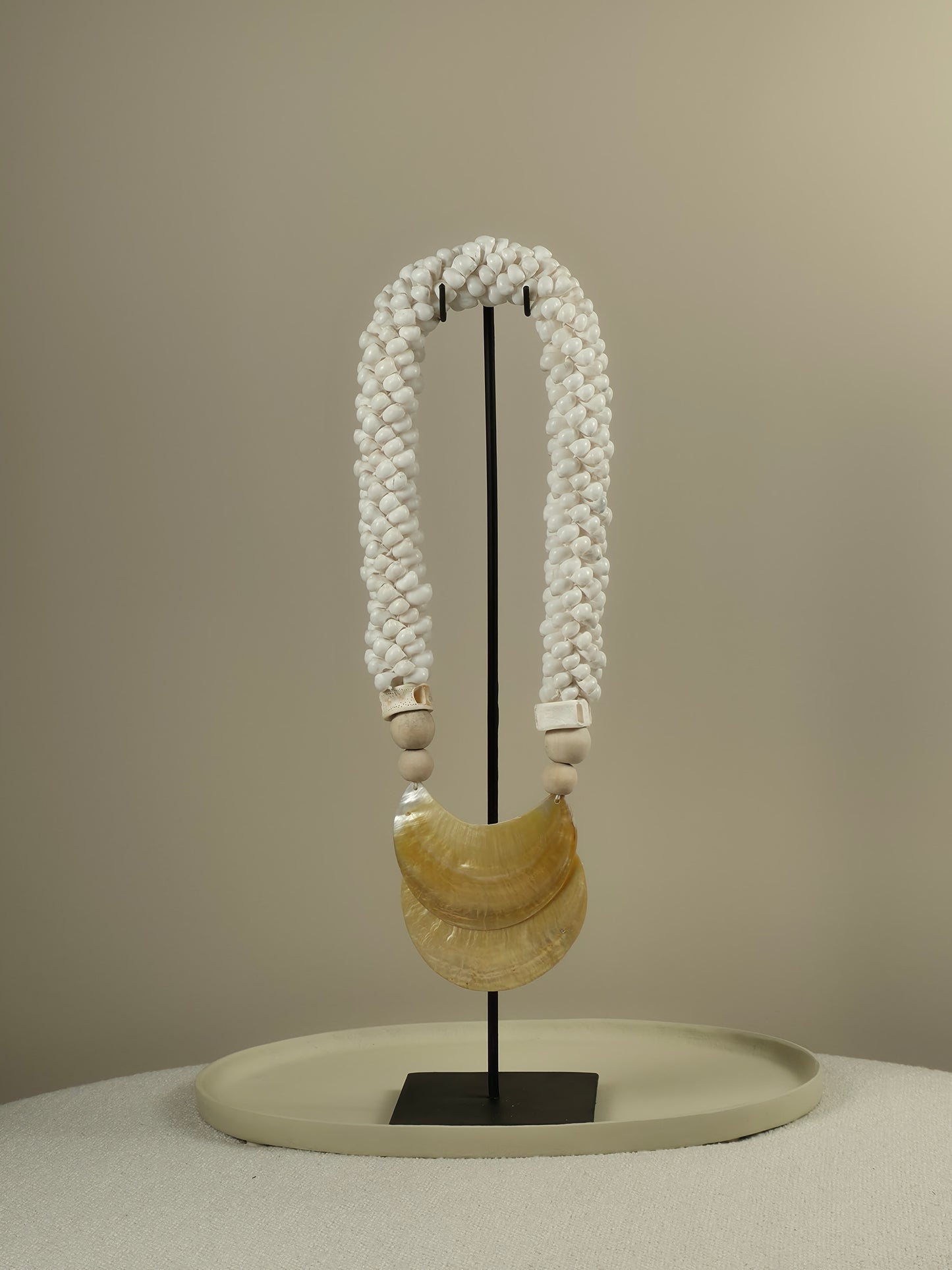 Schelpen Ketting op Standaard - Blue