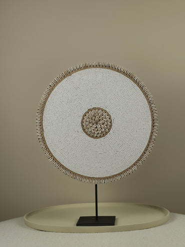 Kralen Ornament op Standaard - Snowy